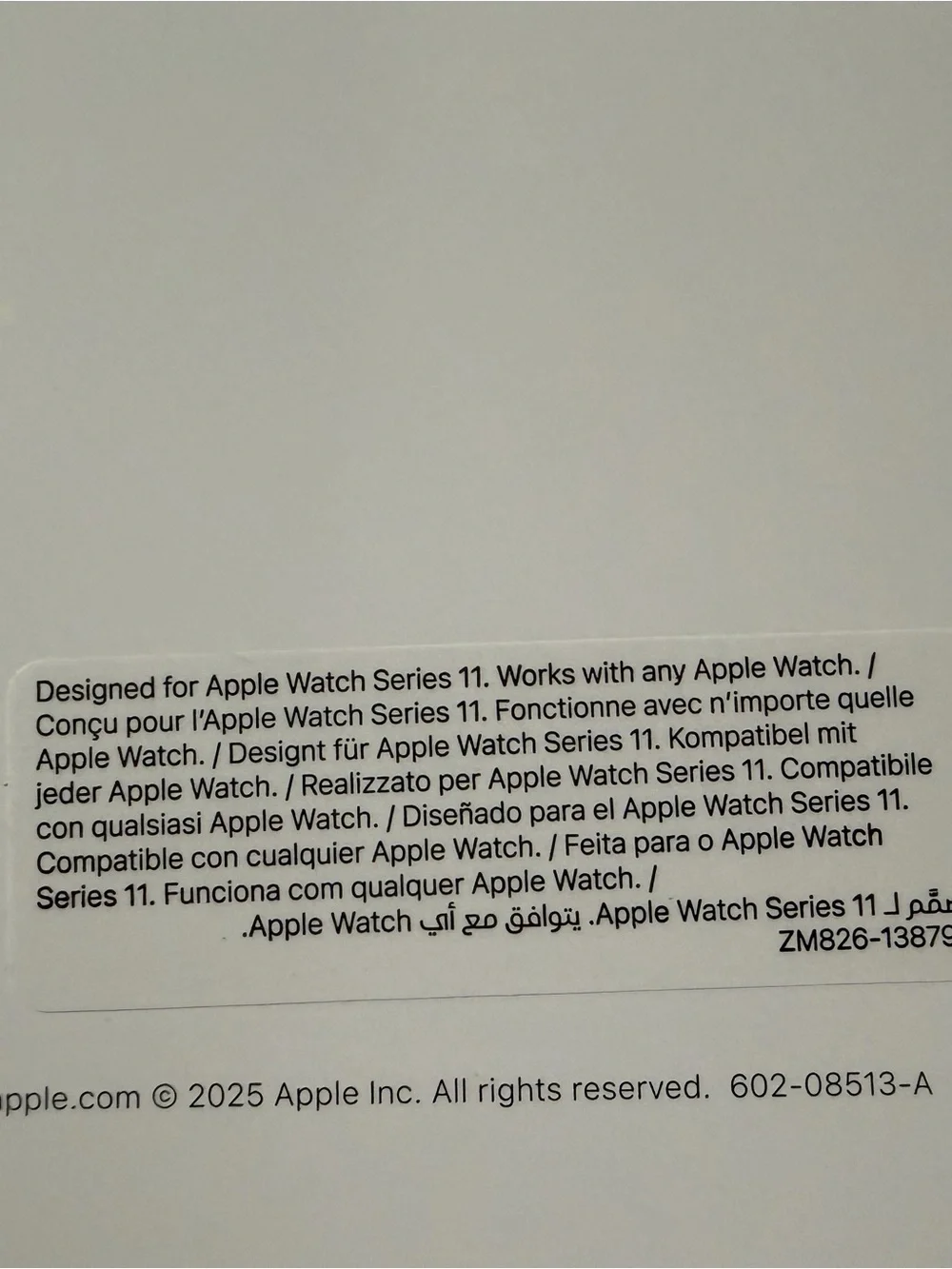 Apple Black Sport Band for 46mm med/large